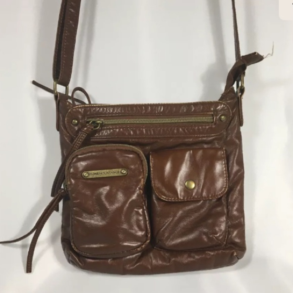 Women's Super Cute Medium Brown Leather crossbody